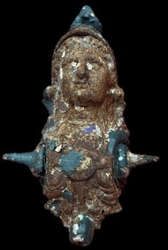 Cast Iron Building Ornate Figural Face