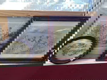 4 Black Americana Framed Prints