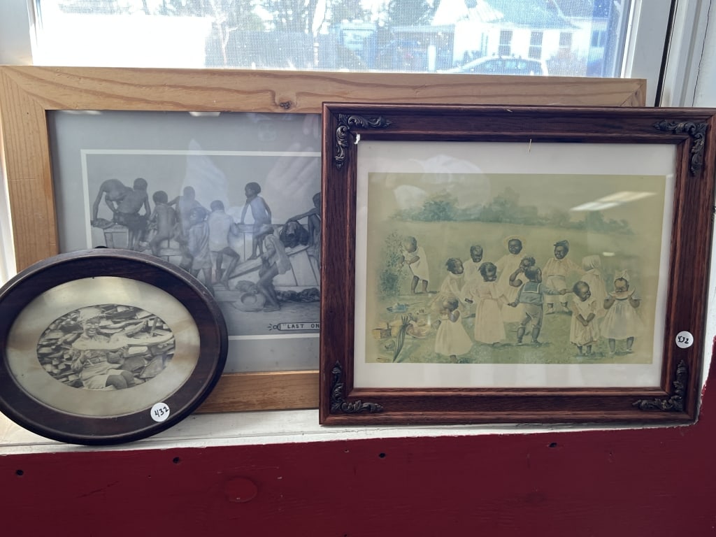4 Black Americana Framed Prints (1 of 5)