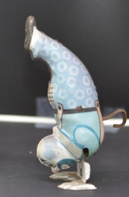 Tin Wind Up The Hand Walker Toy marked Chein  in  working condition. 5" x 3" x 2.5"
