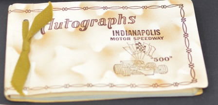 Book of Indy 500 Drivers 65 Autographs: very  small  sample of autographs: Mario Andretti,  Janet