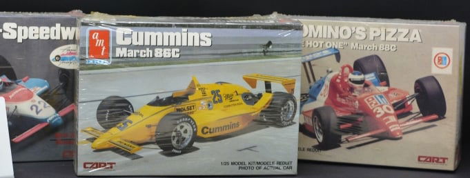 Three AMT NIB w/ plastic wrapping  1-25 Model   Kits: Amway Lola Cosworth, Dominos Pizza  "The Hot