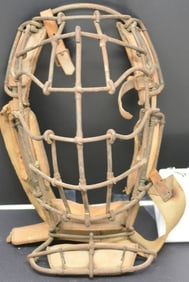 1940's Vintage Spider Web Catcher's Mask 7" x  13"  x 6"