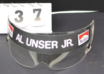 Al Unser Jr Marlboro Acrylic Face Shield  clear  acrylic  8" x 4" x 6"