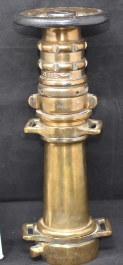 1940's Brass Fire Hose Nozzle American La  France  Fire Engine Company made by The  Elkhart Brass (1 of 5)