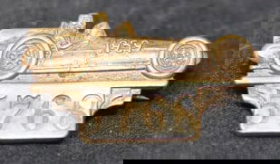 1959 Indy 500 Pit Pass Badge #5768 car &  driver  made by Bastian Bros., Rochester, NY