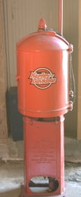 1914 Bowser Red Sentry Long Distance Pump   made by  SF Bowser Co., Fort Wayne, Ind.  has  been