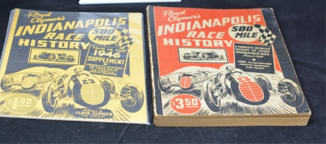 Two 1946  Indianapolis Raceway History Books  by  Floyd Clymers: 320 page book Indianapolis  500