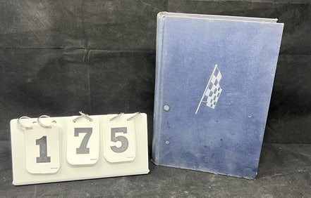 1955 Hardback of  Wilbur Shaw's Gentlemen  Start  Your Engine Book published by Coward -  McCann