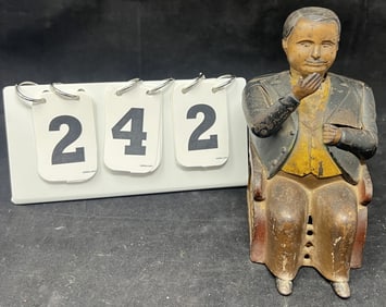 J & E Stevens Tammany C/I Mechanical Bank   The  Politician in working condition date  December 23,