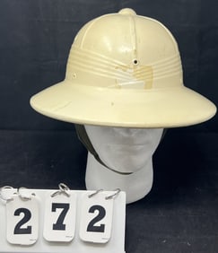 Pith Helmet Indy 500 (?) 7" x 12"  fiber   construction w/ original liner.