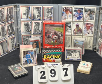 Group of Indy 500 Trading Cards,  2 full  albums of  Indy 500 trading cards & 3 sets of  Indy 500