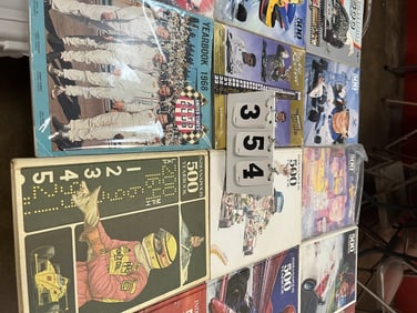 Group of Indy 500 Yearbooks 1973 - 1989, 1991  92,  94, 95 , 1968 USAC Yearbook, Indy  Review Vol. 6