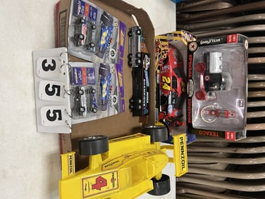 Toy Race Cars: Johnny Lightning Gay Toys  Pennzoil  Indy Car, Texaco Truck Bank &  NASCAR Rumble