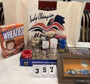 Group of Race Collectibles: 1967 Glass, 1973   Glass, 1966 Glass 1960 Glass, 1954 Glass,  1952