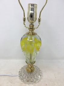 St. Clair Art Glass Paperweight Lamp