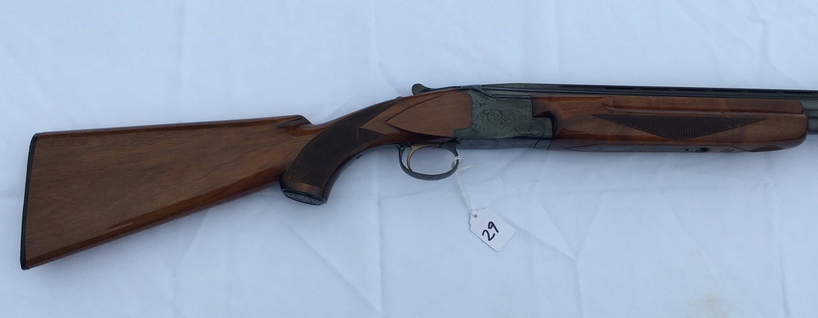 Winchester 101 20ga O/U Shotgun: Winchester Model 101 20 gauge Over/Under Shotgun. Skeet grade. The barrel is stamped "Model 101 -Winchester - 20 Gauge 2 3/4" & 3”. Made in Japan" and "Winchester New Haven, Conn." Engraved rece