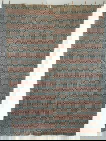 Three Color Homespun Coverlet