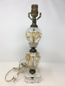 St. Clair Art Glass Paperweight Lamp