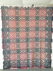 19th Century Jacquard Coverlet