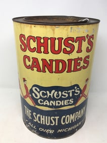 Schust's Candies Tin