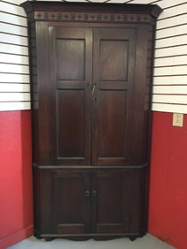 Walnut Blind Front Corner Cupboard