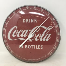 Drink Coca Cola In Bottles Advertising Thermometer
