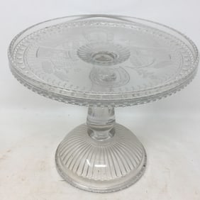 Small EAPG Pedestal Cake Plate