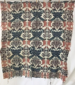 Multi-Colored Woven Coverlet