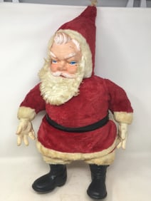 Vintage Stuffed Rubber Face Santa