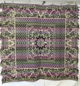 Four Color Woven Coverlet
