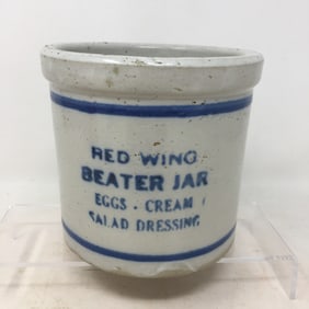 Red Wing Beater Jar Advertising Stoneware