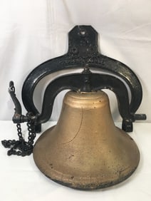 G.S. Bell Co. No. 2 Dinner Bell & Yoke