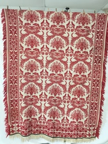 1862 Red & White Coverlet