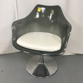 MCM Smoked Lucite Tulip Chair