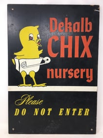 Dekalb CHIX Nursery Masonite Sign