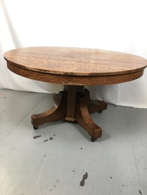 Oak Pedestal Table