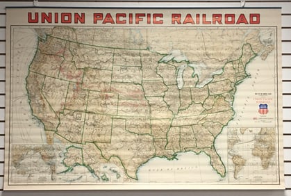 Union Pacific Railroad System Map