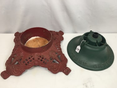 (2) Cast Iron Christmas Tree Stands