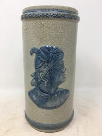 Old Sleepy Eye Stoneware Vase