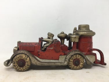 Hubley Cast Iron Toy Firetruck