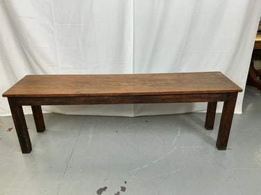 Oak Tall Bucket Bench