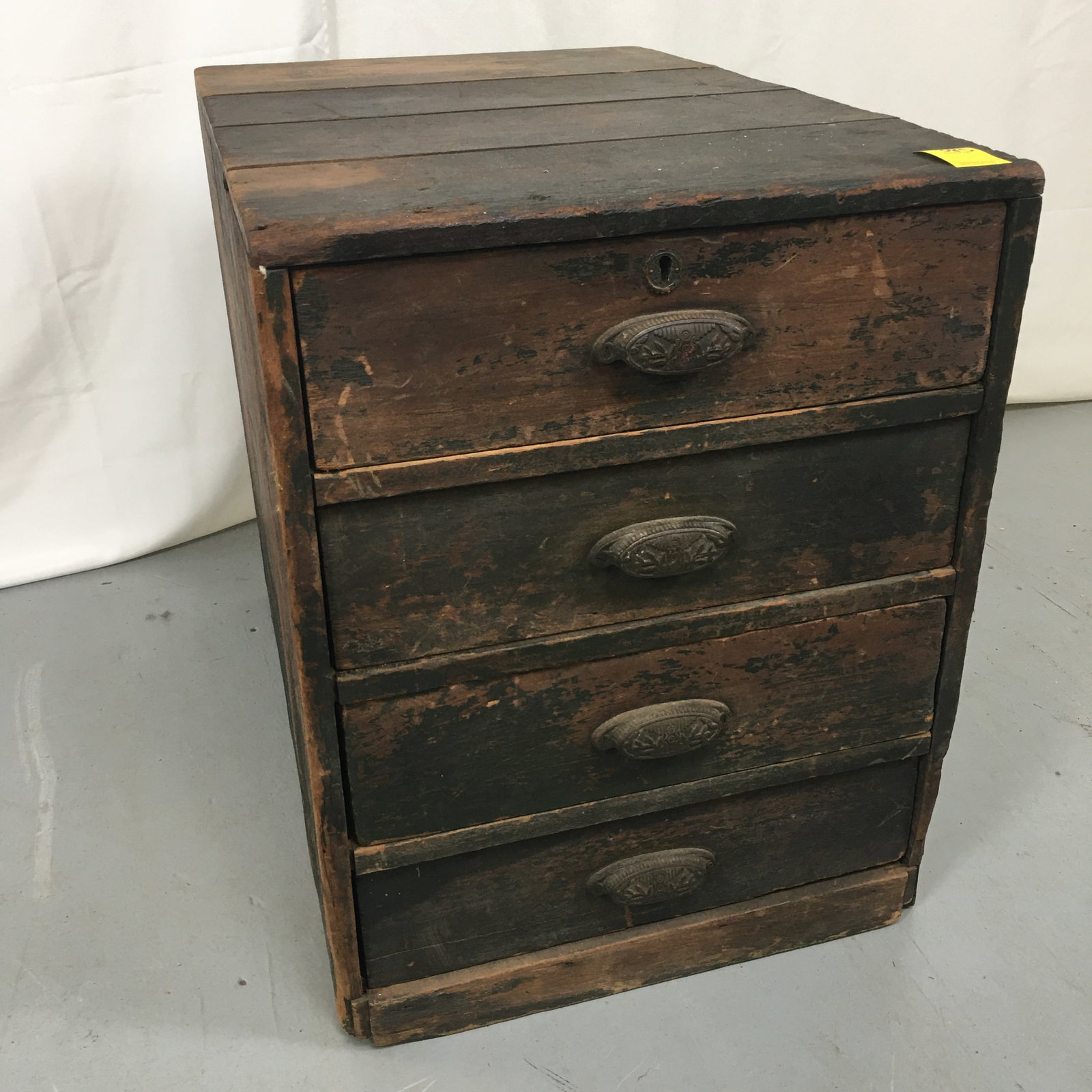 Primitive 4-Drawer Cabinet: Primitive 4-Drawer Cabinet. 18"W x 27"D x 23"H