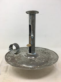 Antique Tin Chamber Stick