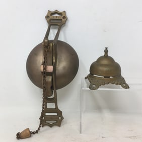 Brass Shopkeeper's Door Bell, Counter Bell