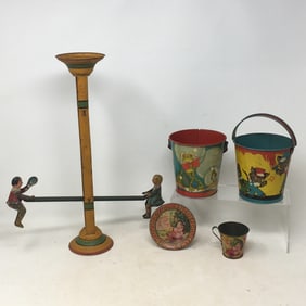 (4) Tin Litho Toys