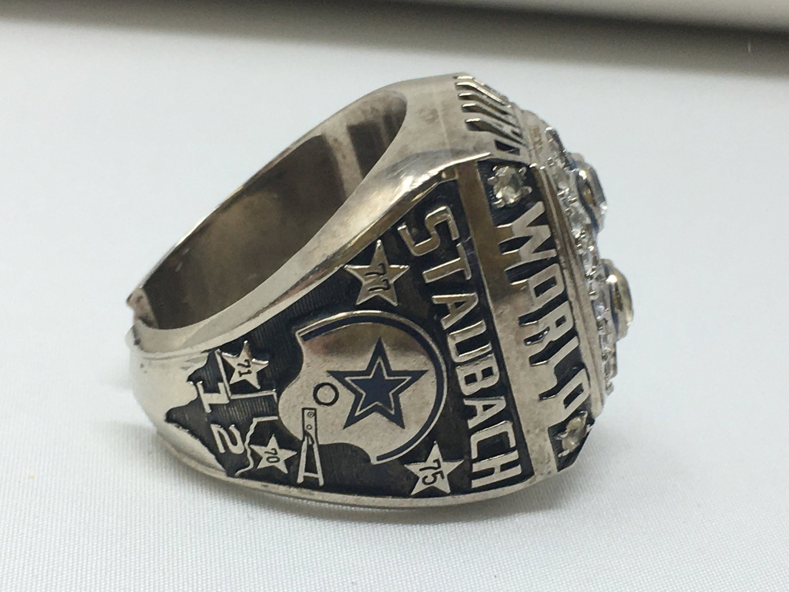 10K Salesman's Sample 1977 Roger Staubach Dallas Cowboys Super Bowl XII Ring - 2
