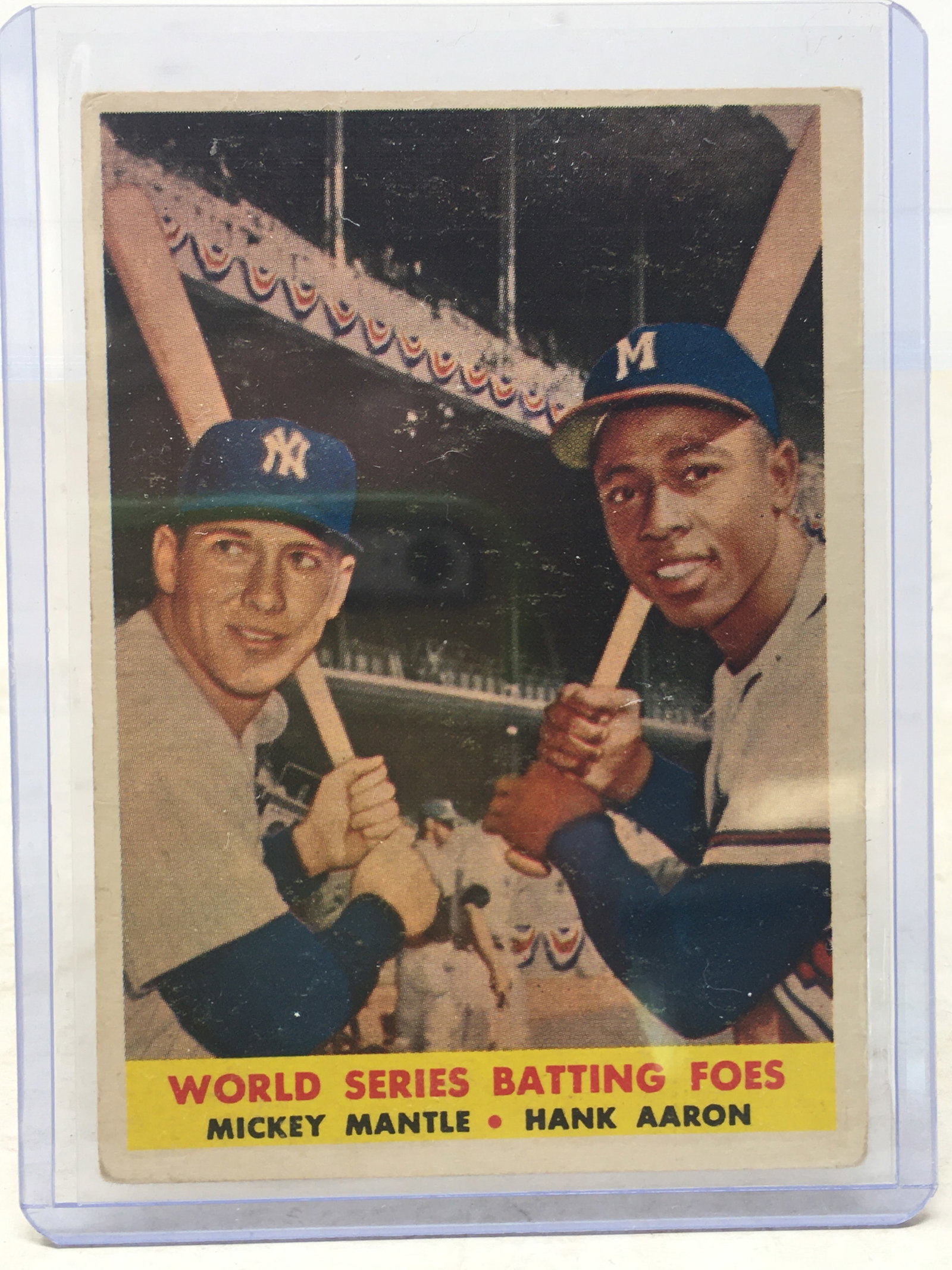 1958 Topps World Series Batting Foes, #418 (1 of 2)