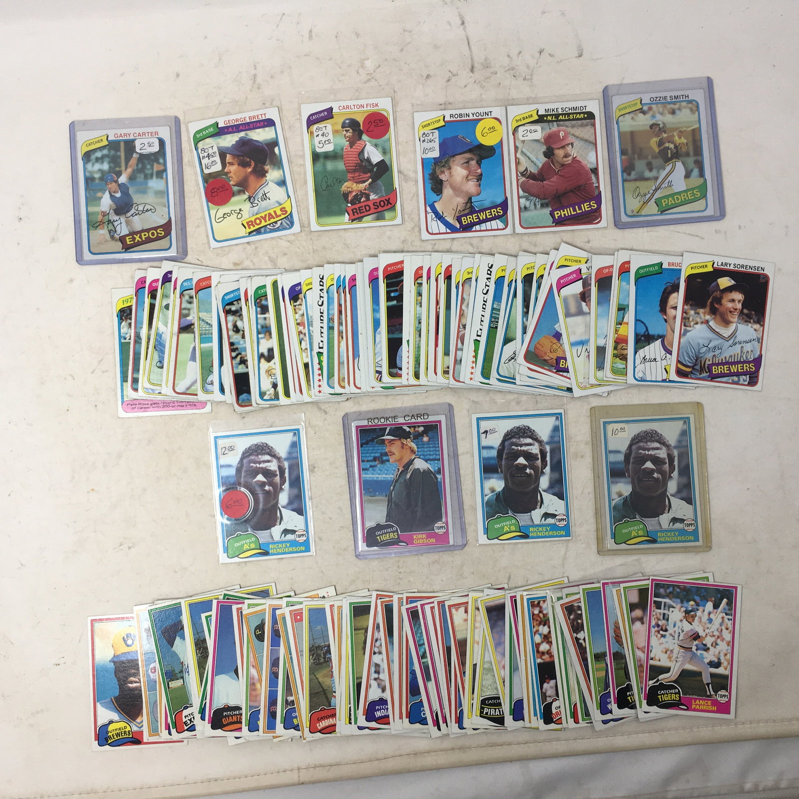 (116) 1980 & 1981 Topps Baseball Cards (1 of 4)