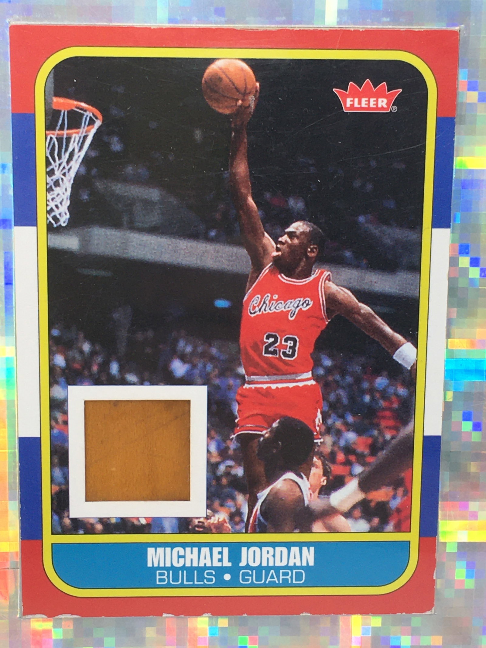2007-08 Fleer Michael Jordan #RCF Game-Used Floor Card (1 of 5)